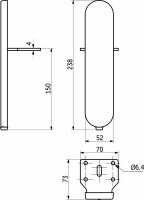 Опора меб. мет. COSMO h150 для пуфов браш.золото AKS — купить мебельную фурнитуру в Санкт-Петербурге | AKS мебель
