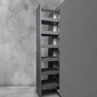 Выдвижная колонна-карго 400 ICON, графит PRIME by AKS — купить мебельную фурнитуру в Санкт-Петербурге | AKS мебель
