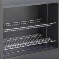 Сушка для посуды 700 MOUNT, серый AKS (без коробки) — купить мебельную фурнитуру в Санкт-Петербурге | AKS мебель

