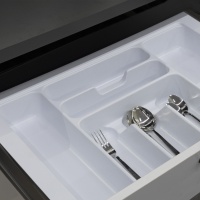 Лоток для столовых приборов 600 TR-02 (540～485*430～390*55), белый AKS — купить мебельную фурнитуру в Санкт-Петербурге | AKS мебель

