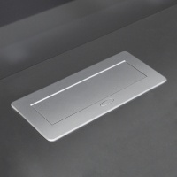 Выдвижной удлинитель NOVA USB, 2 розетки, 2xUSB, алюминий AKS — купить мебельную фурнитуру в Санкт-Петербурге | AKS мебель
