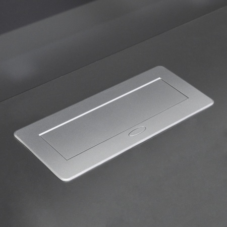 Выдвижной удлинитель NOVA, 3 розетки, алюминий AKS — купить мебельную фурнитуру в Санкт-Петербурге | AKS мебель
