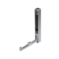 Крючок меб. однорожковый мет. STEP хром матовый AKS — купить мебельную фурнитуру в Санкт-Петербурге | AKS мебель
