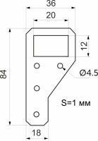 Подвес ПКМ-01 (уп/10шт) AKS — купить мебельную фурнитуру в Санкт-Петербурге | AKS мебель
