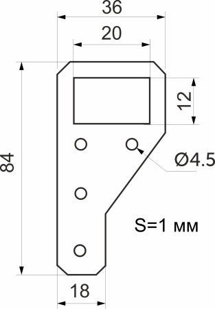 Подвес ПКМ-01 (уп/10шт) AKS — купить мебельную фурнитуру в Санкт-Петербурге | AKS мебель
