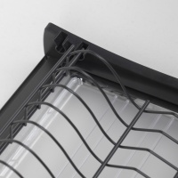 Сушка для посуды 900 HUGO с профилем, графит AKS — купить мебельную фурнитуру в Санкт-Петербурге | AKS мебель
