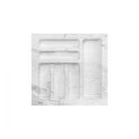 Лоток для столовых приборов 500 TR-05 (435～380*430～390*55), бело-серый мрамор AKS — купить мебельную фурнитуру в Санкт-Петербурге | AKS мебель
