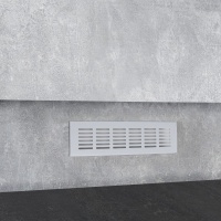 Решетка вентиляционная 250х60мм серебро алюминий AKS — купить мебельную фурнитуру в Санкт-Петербурге | AKS мебель
