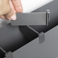 Выдвижная корзина-карго 150 ICON крепл.боковое/правое, графит PRIME by AKS — купить мебельную фурнитуру в Санкт-Петербурге | AKS мебель
