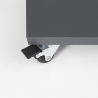 Колесо меб. CRYSTAL/2 d35 h51 с площадкой с торм., черный AKS — купить мебельную фурнитуру в Санкт-Петербурге | AKS мебель
