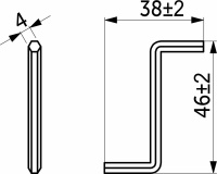 Ключ конфирматный 4,0мм S-образный AKS (упак.-2тыс.шт.) — купить мебельную фурнитуру в Санкт-Петербурге | AKS мебель
