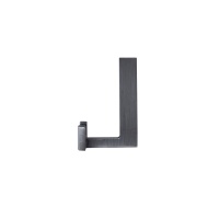 Крючок меб. двухрожковый мет. LEGGO шлифованный титан AKS — купить мебельную фурнитуру в Санкт-Петербурге | AKS мебель
