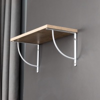 Полкодержатель мет. ORBIT 200*200*20*3, белый AKS — купить мебельную фурнитуру в Санкт-Петербурге | AKS мебель
