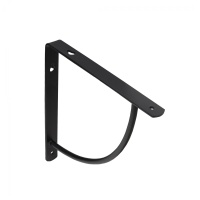 Полкодержатель мет. ORBIT 250*250*20*3, черный AKS — купить мебельную фурнитуру в Санкт-Петербурге | AKS мебель
