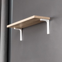 Полкодержатель регоменсоль 24см белый (1 компл. = 2 шт.) AKS — купить мебельную фурнитуру в Санкт-Петербурге | AKS мебель
