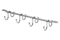 Держатель подвесной для кружек 380*45*90, хром AKS — купить мебельную фурнитуру в Санкт-Петербурге | AKS мебель
