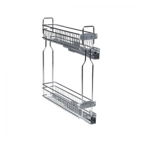 Выдвижная корзина-карго 200 NORWIG крепл.боковое/правое, хром AKS — купить мебельную фурнитуру в Санкт-Петербурге | AKS мебель
