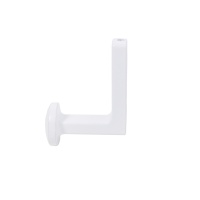 Крючок меб. однорожковый мет. KING белый матовый AKS — купить мебельную фурнитуру в Санкт-Петербурге | AKS мебель
