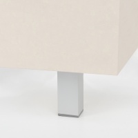 Опора меб. алюм. DAКP-27 h100 с регул. мат.хром AKS — купить мебельную фурнитуру в Санкт-Петербурге | AKS мебель
