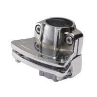 Держатель полки к трубе d25 (595) односторонний, хром AKS — купить мебельную фурнитуру в Санкт-Петербурге | AKS мебель
