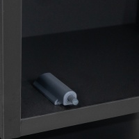 Амортизатор крепление прямое накладной/врезной серый AKS — купить мебельную фурнитуру в Санкт-Петербурге | AKS мебель
