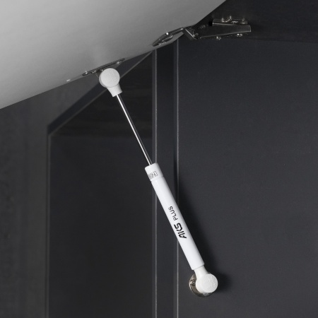 Подъемник газовый верхний 100N белый AKS PLUS — купить мебельную фурнитуру в Санкт-Петербурге | AKS мебель
