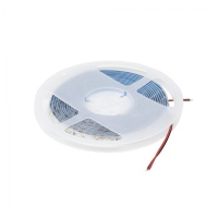 Лента светодиодная влагостойкая - 4,8W/m, 12V, 8мм, 2835, 60 д/м, IP65, тепл. бел (3000К), 5м, AKS — купить мебельную фурнитуру в Санкт-Петербурге | AKS мебель
