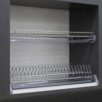 Сушка для посуды 600 с профилем, хром GRIDLI (без коробки) — купить мебельную фурнитуру в Санкт-Петербурге | AKS мебель
