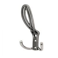 Крючок меб. трехрожковый мет. PALAZZO античное серебро AKS — купить мебельную фурнитуру в Санкт-Петербурге | AKS мебель
