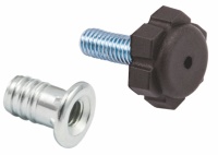 Регулятор уровня+муфта М6 черный (уп/500 компл) AKS — купить мебельную фурнитуру в Санкт-Петербурге | AKS мебель
