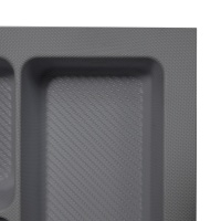 Лоток для столовых приборов 600 TR-04 (540～495*485～440*55), графит AKS — купить мебельную фурнитуру в Санкт-Петербурге | AKS мебель
