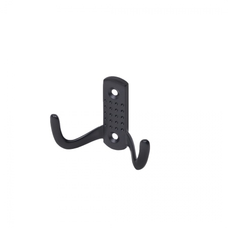 Крючок меб. двухрожковый мет. WP12 черный GRIDLI — купить мебельную фурнитуру в Санкт-Петербурге | AKS мебель
