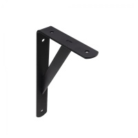 Полкодержатель мет. LINE 150*125*30*4, черный AKS — купить мебельную фурнитуру в Санкт-Петербурге | AKS мебель
