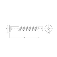 Шуруп-конфирмат 7,0*50 (уп/500шт) AKS — купить мебельную фурнитуру в Санкт-Петербурге | AKS мебель
