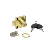 Замок для распашной двери механический 138, золотой, AKS LIGHT — купить мебельную фурнитуру в Санкт-Петербурге | AKS мебель
