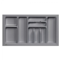 Лоток для столовых приборов 800 TR-02 (735～680*430～390*55), серый AKS — купить мебельную фурнитуру в Санкт-Петербурге | AKS мебель
