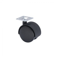 Колесо меб. пласт. d40 с площадкой, черный AKS — купить мебельную фурнитуру в Санкт-Петербурге | AKS мебель
