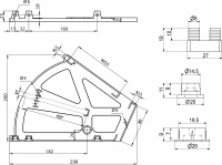 Крепление в шкаф для обуви двухрядное, белый РП — купить мебельную фурнитуру в Санкт-Петербурге | AKS мебель
