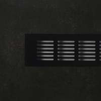 Решетка вентиляционная 480х60мм черная алюминий AKS — купить мебельную фурнитуру в Санкт-Петербурге | AKS мебель
