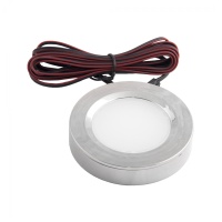 Светильник светодиодный STAR, врезной/накладной, 2W, 12V круглый, хром, 6000К, AKS — купить мебельную фурнитуру в Санкт-Петербурге | AKS мебель
