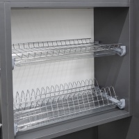 Сушка для посуды 700, хром GRIDLI — купить мебельную фурнитуру в Санкт-Петербурге | AKS мебель
