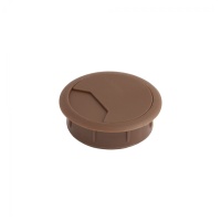 Пропуск кабельный пластик D60мм орех (888) LEBA — купить мебельную фурнитуру в Санкт-Петербурге | AKS мебель
