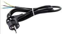Шнур соединительный, с вилкой для трансформаторов мощностью до 400Вт, с заземлением, 1,5м 3х1,5, черный, ЭРА — купить мебельную фурнитуру в Санкт-Петербурге | AKS мебель
