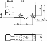 Навес кухонный регулируемый универсальный белый (уп/ 200 шт) РФ — купить мебельную фурнитуру в Санкт-Петербурге | AKS мебель
