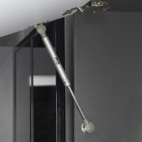 Подъемник газовый верхний 150N серый AKS — купить мебельную фурнитуру в Санкт-Петербурге | AKS мебель
