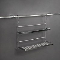 Корзина на трубу d16 для приправ CWJ203В хром AKS — купить мебельную фурнитуру в Санкт-Петербурге | AKS мебель
