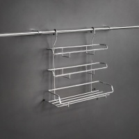 Корзина на трубу d16 для бумаги и плёнки CWJ215 хром AKS — купить мебельную фурнитуру в Санкт-Петербурге | AKS мебель
