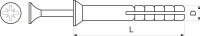 Дюбель-гвоздь быстрого монтажа 6*40 (потай) (уп/200шт) РБ — купить мебельную фурнитуру в Санкт-Петербурге | AKS мебель

