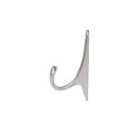 Крючок меб. однорожковый мет. DELTA сатин AKS — купить мебельную фурнитуру в Санкт-Петербурге | AKS мебель
