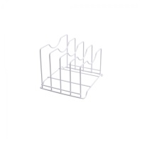 Держатель настольный для тарелок и крышек 260*235*207, белый РФ — купить мебельную фурнитуру в Санкт-Петербурге | AKS мебель
